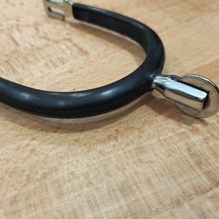 Espuela inglesa SEFTON inox/goma ruleta plana 30mm - Imagen 2